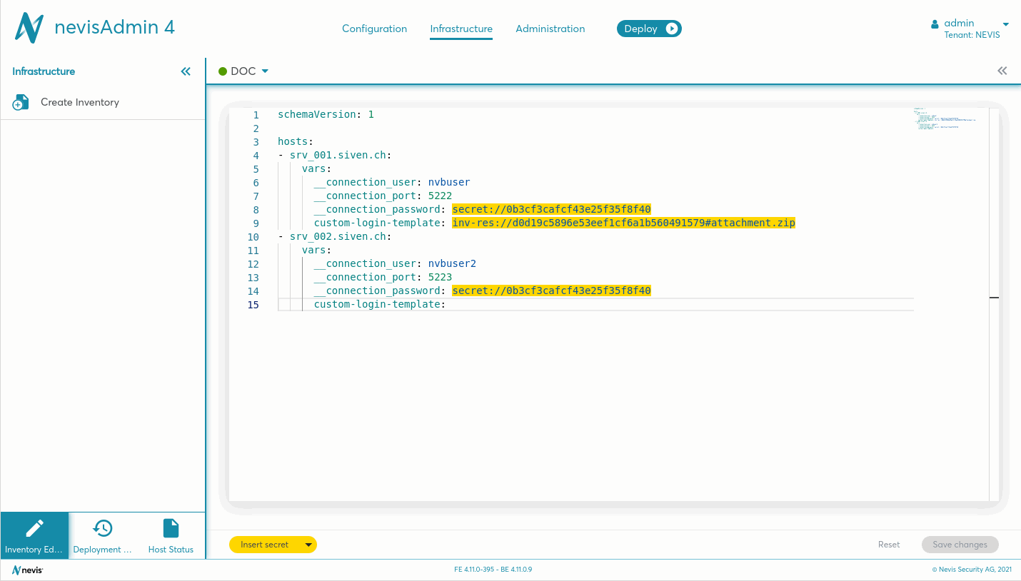 How to use an existing inventory level file